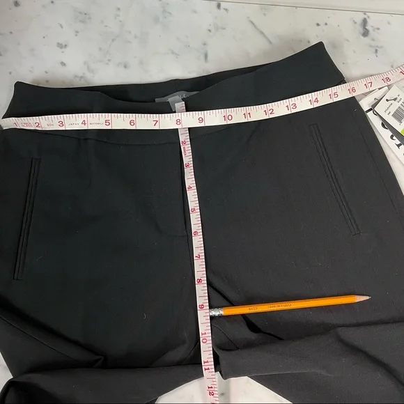 ATELIER Luxe Stretch Black Dress Pants Size 4P - Picture 4 of 7